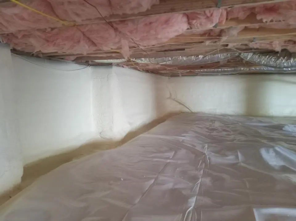 Crawl space encapsulation with closed-cell spray foam for Spray Foam Roofing in Running Springs